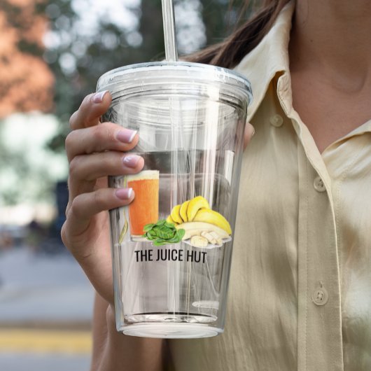 Smoothie Juice Business Shop Acryl Drinkbeker