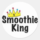 Smoothie King Ronde Sticker (Voorkant)