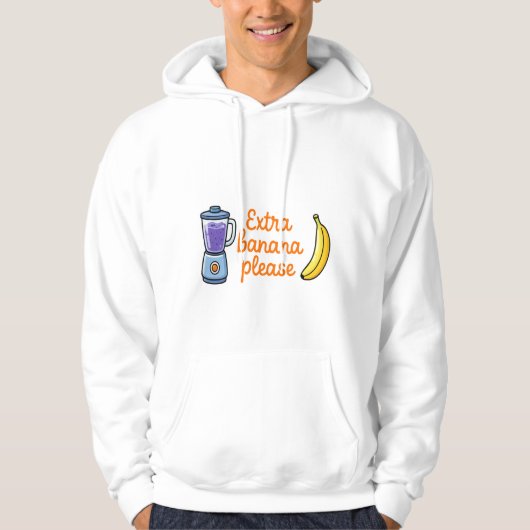 Smoothie liefhebber hoodie (Voorkant)