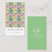 Smoothie Melk Schudvis Guava roze Patroon Visitekaartje (Voorkant / Achterkant)