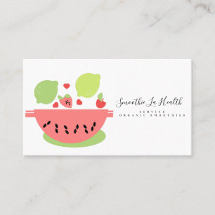 Smoothie Melk Shake Fruit Limoen Mix Roze Groen Visitekaartje