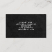 Smoothie met groen fruit visitekaartje (Achterkant)