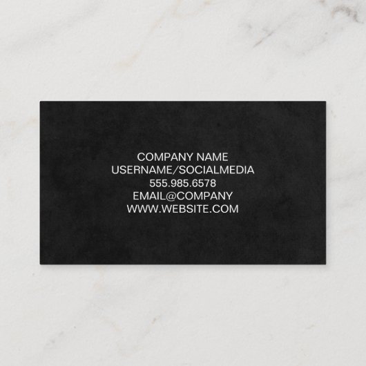 Smoothie met groen fruit visitekaartje (Achterkant)