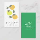 Smoothie Milk Shake Fruit Mango Lemons Visitekaartje (Voorkant / Achterkant)