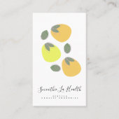 Smoothie Milk Shake Fruit Mango Lemons Visitekaartje (Voorkant)