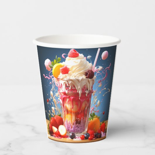 Smoothie Papieren Bekers (Voorkant)