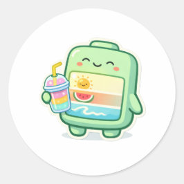 Smoothie Pauze Ronde Sticker