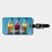 Smoothie sap drink mango oranje kiwi gift bagagelabel (Voorkant horizontaal)