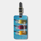 Smoothie sap drink mango oranje kiwi gift bagagelabel (Voorkant verticaal)
