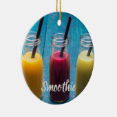 Smoothie sap drink mango oranje kiwi gift keramisch ornament (Rechts)