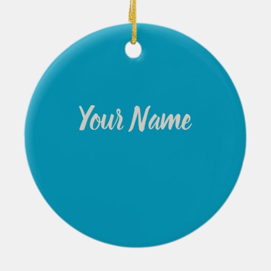 Smoothie sap drink mango oranje kiwi gift keramisch ornament (Achterkant)