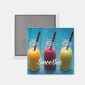 Smoothie sap drink mango oranje kiwi gift magneet (Voorkant / Achterkant)