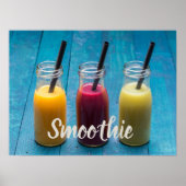 Smoothie sap drink mango oranje kiwi gift poster (Voorkant)