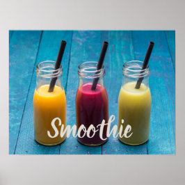 Smoothie sap drink mango oranje kiwi gift poster