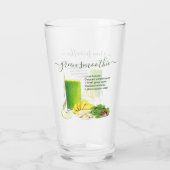 Smoothie Waterverf Receptensap Fruit Groen Glas (Achterkant)
