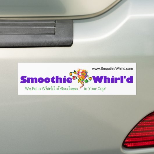 Smoothie Whirl'd Bumpersticker (Op auto)