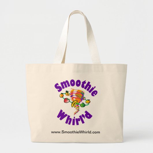 Smoothie Whirl'd Large Canvas tas (Voorkant)