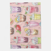 Smoothies en limonade van Natasha Us Theedoek (Verticaal)