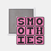 Smoothies, Gezonde Fruitsappen Magneet (Voorkant / Achterkant)