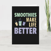 Smoothies Make Life Better Fruity Kaart (Voorkant)