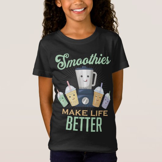 Smoothies maken het leven beter blender fruit groe t-shirt (Voorkant)
