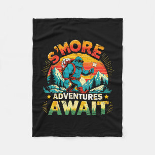 Smor-avonturen wachten grappige bigfoot kamperen fleece deken