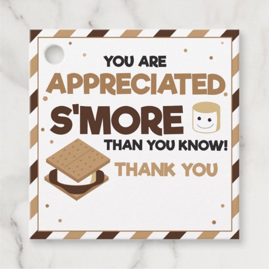 Smore Appreciation Gift Label (Voorkant)