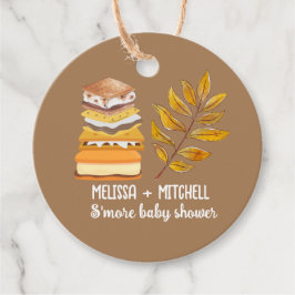 Smore baby shower dank u bedankjes labels