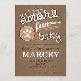 S'more Baby shower Invitation Kaart
