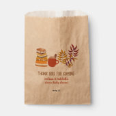 S'more Baby shower kampvuurval bladeren dank u Bedankzakje (Voorkant)