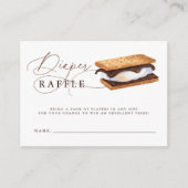 S'More Baby shower Luierscheur Informatiekaartje (Voorkant)