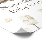 S'more baby shower Naam dat babyvoedsel Poster (Hoek)