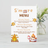 S'more Bar Menu Smore Bar S'mores Station Uit (Staand voorkant)
