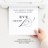 S'more Bar Wedding Elegant Modern Poster