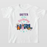 S'more Birthday Girl Sister shirt Camping<br><div class="desc">De eerste verjaardag van de baby vieren met dit speciale T-shirt,  speciaal en gepersonaliseerd design</div>