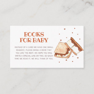 S'more Bonfire Baby shower Boeken voor Baby Informatiekaartje