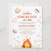 S'more Bonfire Baby shower Kaart (Voorkant)