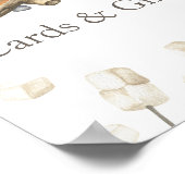 S'more Bonfire Baby shower Kaarten en geschenken Poster (Hoek)