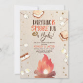 S'more Bonfire Smore Fun Couples Baby shower Kaart (Voorkant)