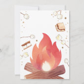 S'more Bonfire Smore Fun Couples Baby shower Kaart (Achterkant)