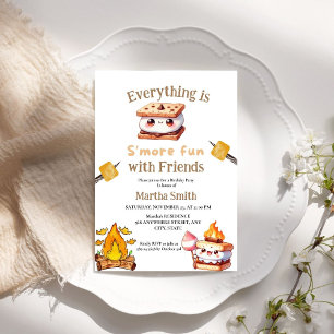 S'more Bonfire Smore Fun Couples Verjaardagsfeestj Kaart