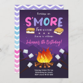 S'more Bonfire Smore Leuke Uitnodiging voor verjaa