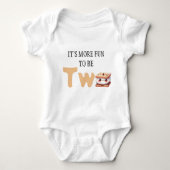 S'more Bonfire Smore wordt twee Baby 2e verjaardag Romper (Voorkant)