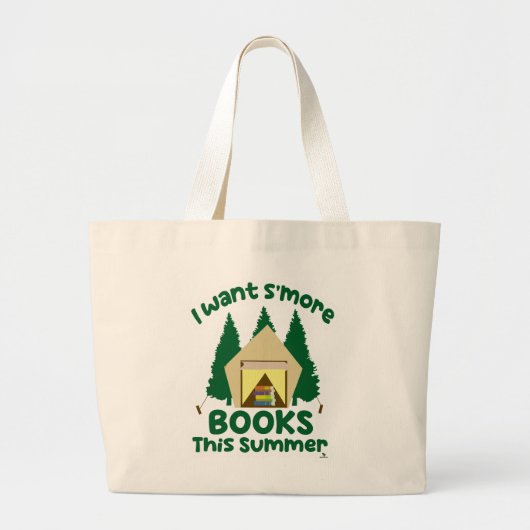 Smore Books For Summer Reading Season Grote Tote Bag (Voorkant)