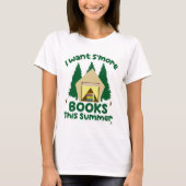 Smore Books Summer Funny Reading Slogan T-shirt (Voorkant)