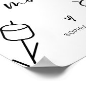 S'more Bruiloft Gebraad Een Marshmallow en Feestbo Poster (Hoek)