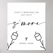 S'more Bruiloft Gebraad Een Marshmallow en Feestbo Poster (Voorkant)