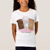 "S'more Buddies" Girls Baby Doll Shirt (Voorkant)