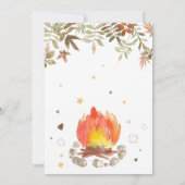 S'more Campfire Baby Shower Kaart (Achterkant)