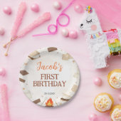 S'more Campfire Birthday Party Paper Plates Papieren Bordje (Feest)